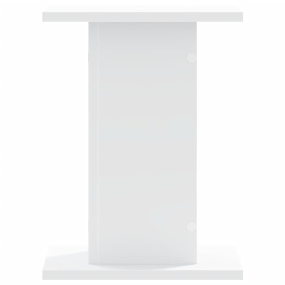 vidaXL Βάσεις Φυτών 2 τεμ. Λευκές 30x30x40 εκ. από Επεξεργασμένο Ξύλο