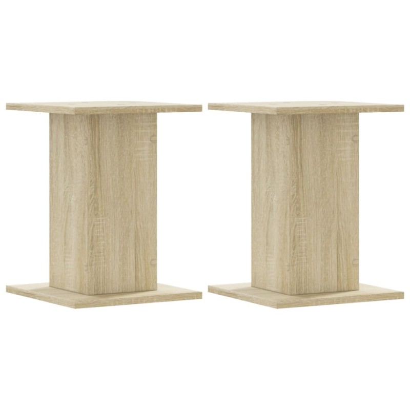 vidaXL Βάσεις Φυτών 2 Τεμ. Sonoma Δρυς 30x30x40 εκ. Επεξεργασμένο Ξύλο