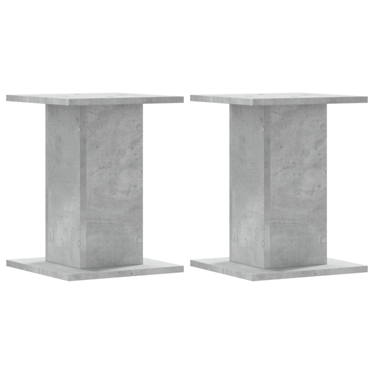 vidaXL Βάσεις Φυτών 2 τεμ. Γκρι Σκυρ. 30x30x40 εκ. Επεξεργασμένο Ξύλο