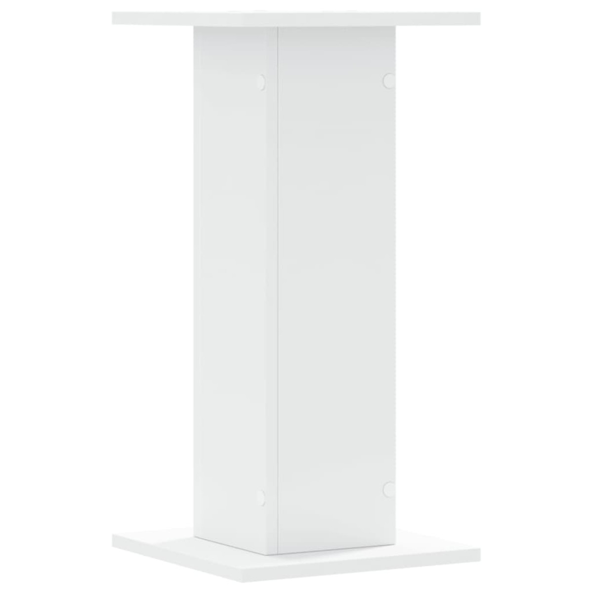 vidaXL Βάσεις Φυτών 2 τεμ. Λευκές 30x30x60 εκ. από Επεξεργασμένο Ξύλο