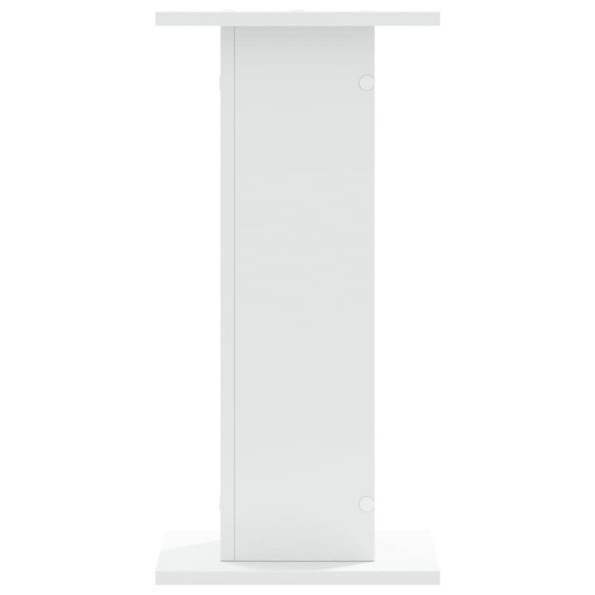 vidaXL Βάσεις Φυτών 2 τεμ. Λευκές 30x30x60 εκ. από Επεξεργασμένο Ξύλο