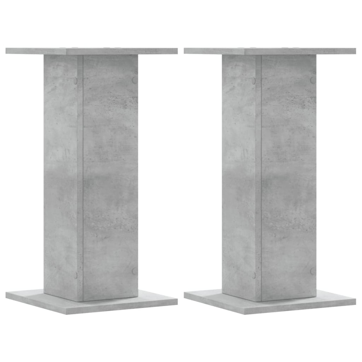 vidaXL Βάσεις Φυτών 2 τεμ. Γκρι Σκυρ. 30x30x60 εκ. Επεξεργασμένο Ξύλο