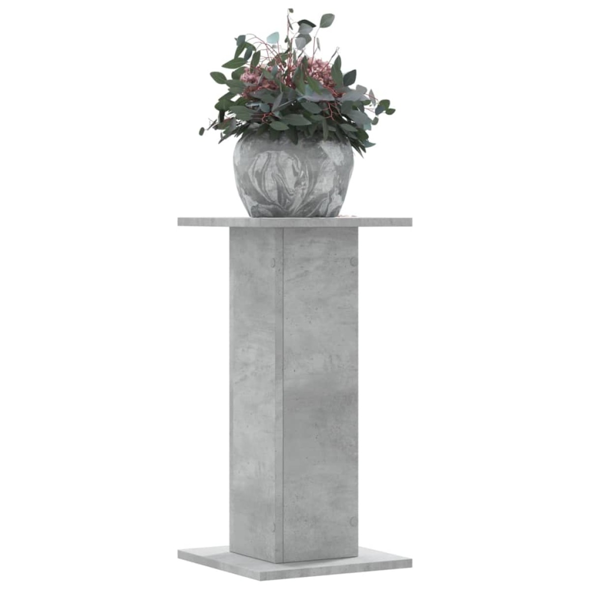 vidaXL Βάσεις Φυτών 2 τεμ. Γκρι Σκυρ. 30x30x60 εκ. Επεξεργασμένο Ξύλο