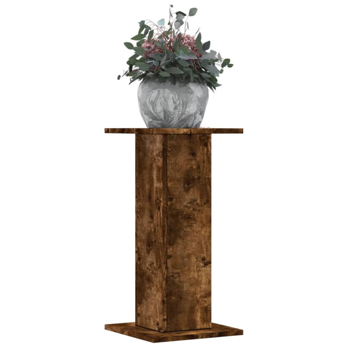 vidaXL Βάσεις Φυτών 2Τεμ. Καπνιστή Δρυς 30x30x60εκ. Επεξεργασμένο Ξύλο