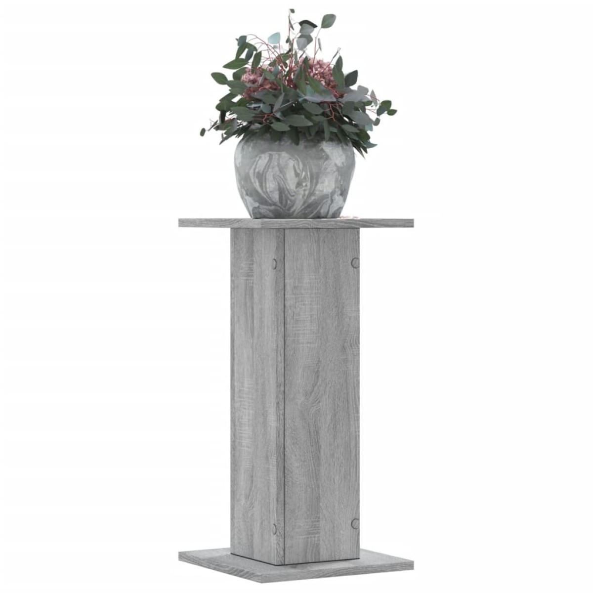 vidaXL Βάσεις Φυτών 2 Τεμ. Γκρι Sonoma 30x30x60 εκ. Επεξεργασμένο Ξύλο