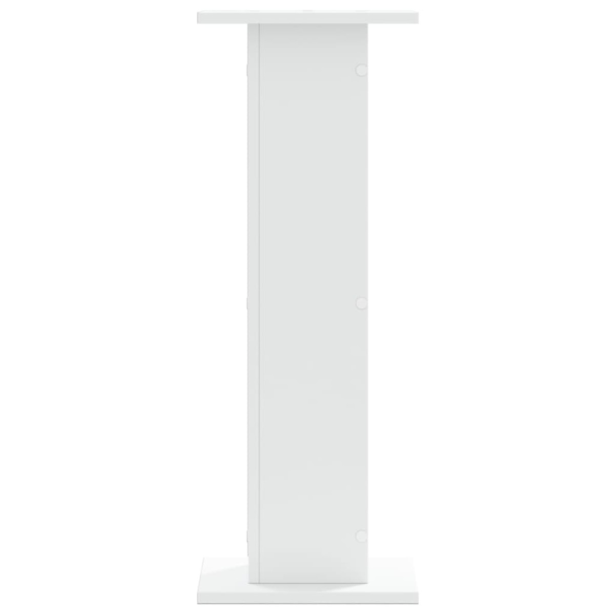 vidaXL Βάσεις Φυτών 2 τεμ. Λευκές 30x30x80 εκ. από Επεξεργασμένο Ξύλο