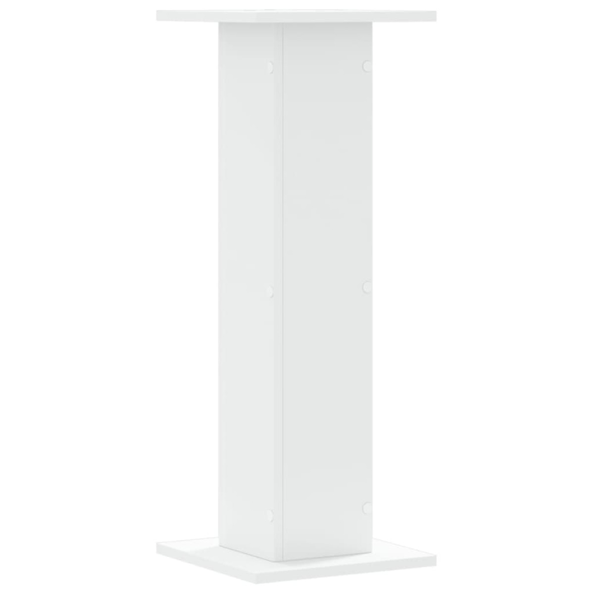 vidaXL Βάσεις Φυτών 2 τεμ. Λευκές 30x30x80 εκ. από Επεξεργασμένο Ξύλο