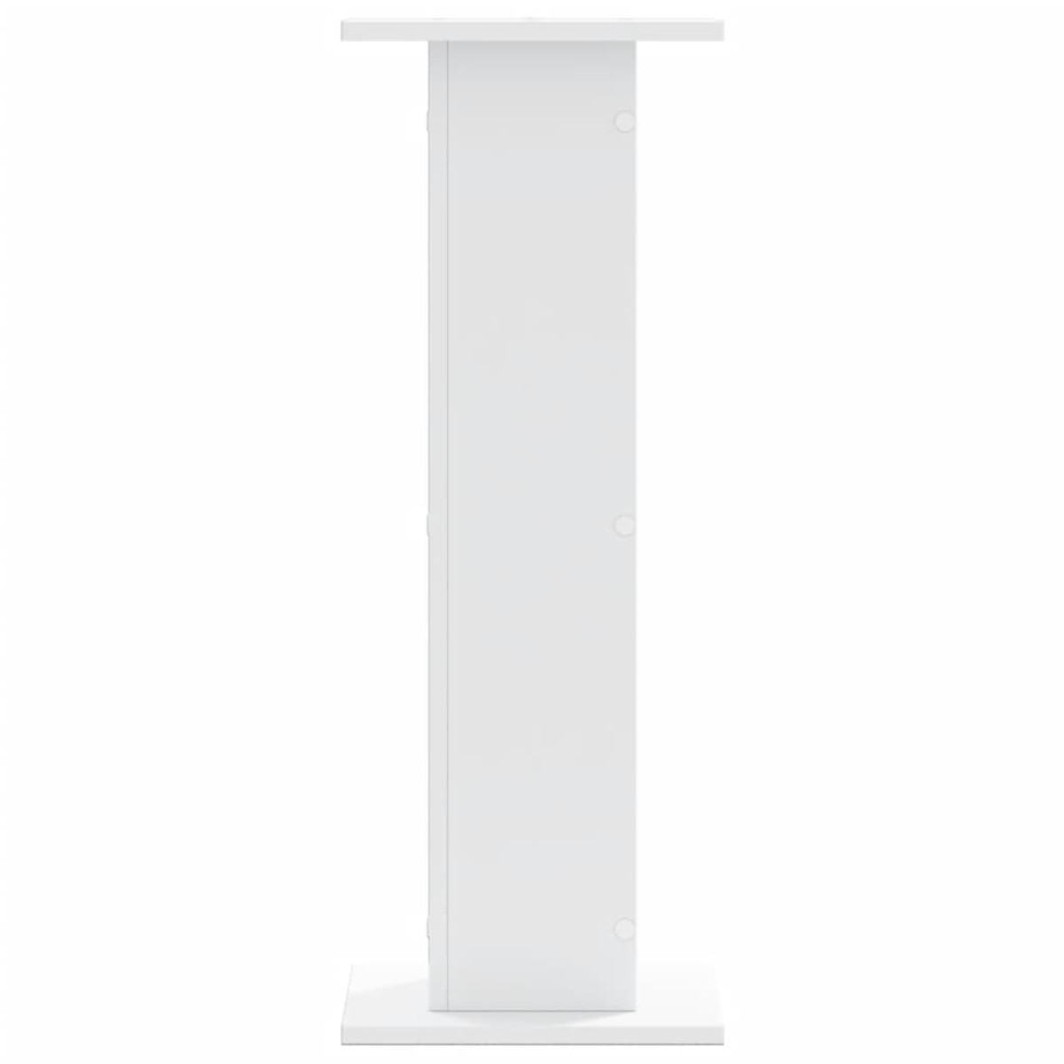 vidaXL Βάσεις Φυτών 2 τεμ. Λευκές 30x30x80 εκ. από Επεξεργασμένο Ξύλο