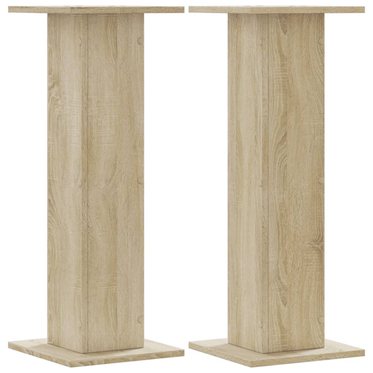 vidaXL Βάσεις Φυτών 2 Τεμ. Sonoma Δρυς 30x30x80 εκ. Επεξεργασμένο Ξύλο