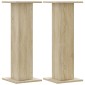 vidaXL Βάσεις Φυτών 2 Τεμ. Sonoma Δρυς 30x30x80 εκ. Επεξεργασμένο Ξύλο