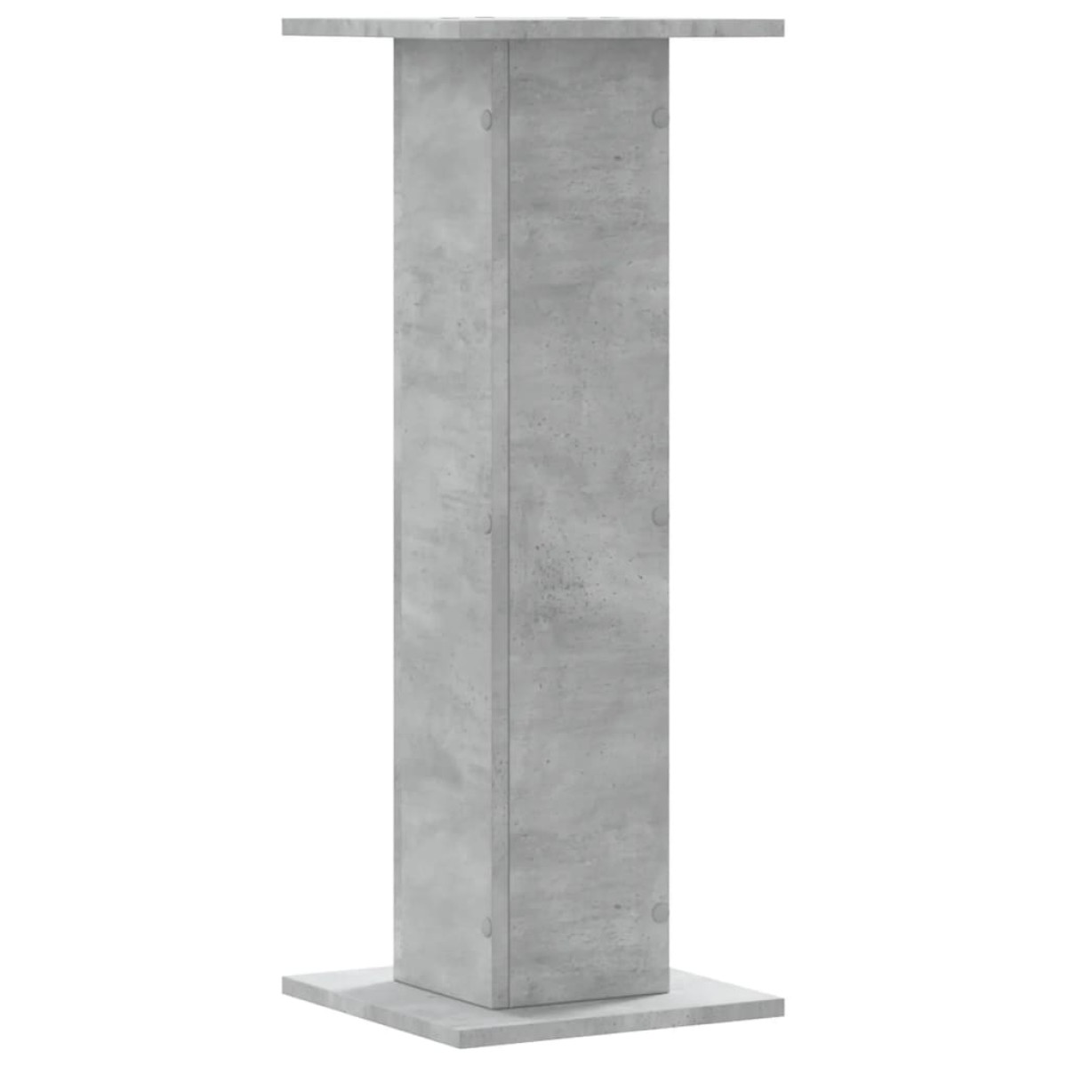 vidaXL Βάσεις Φυτών 2 τεμ. Γκρι Σκυρ. 30x30x80 εκ. Επεξεργασμένο Ξύλο