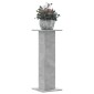 vidaXL Βάσεις Φυτών 2 τεμ. Γκρι Σκυρ. 30x30x80 εκ. Επεξεργασμένο Ξύλο