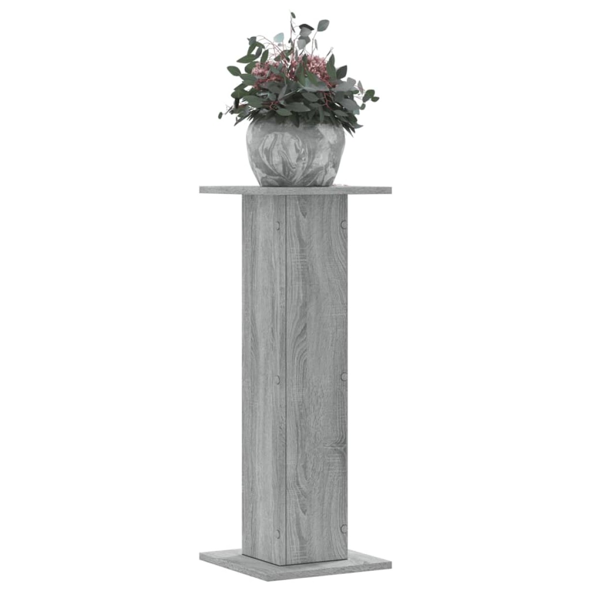 vidaXL Βάσεις Φυτών 2 Τεμ. Γκρι Sonoma 30x30x80 εκ. Επεξεργασμένο Ξύλο