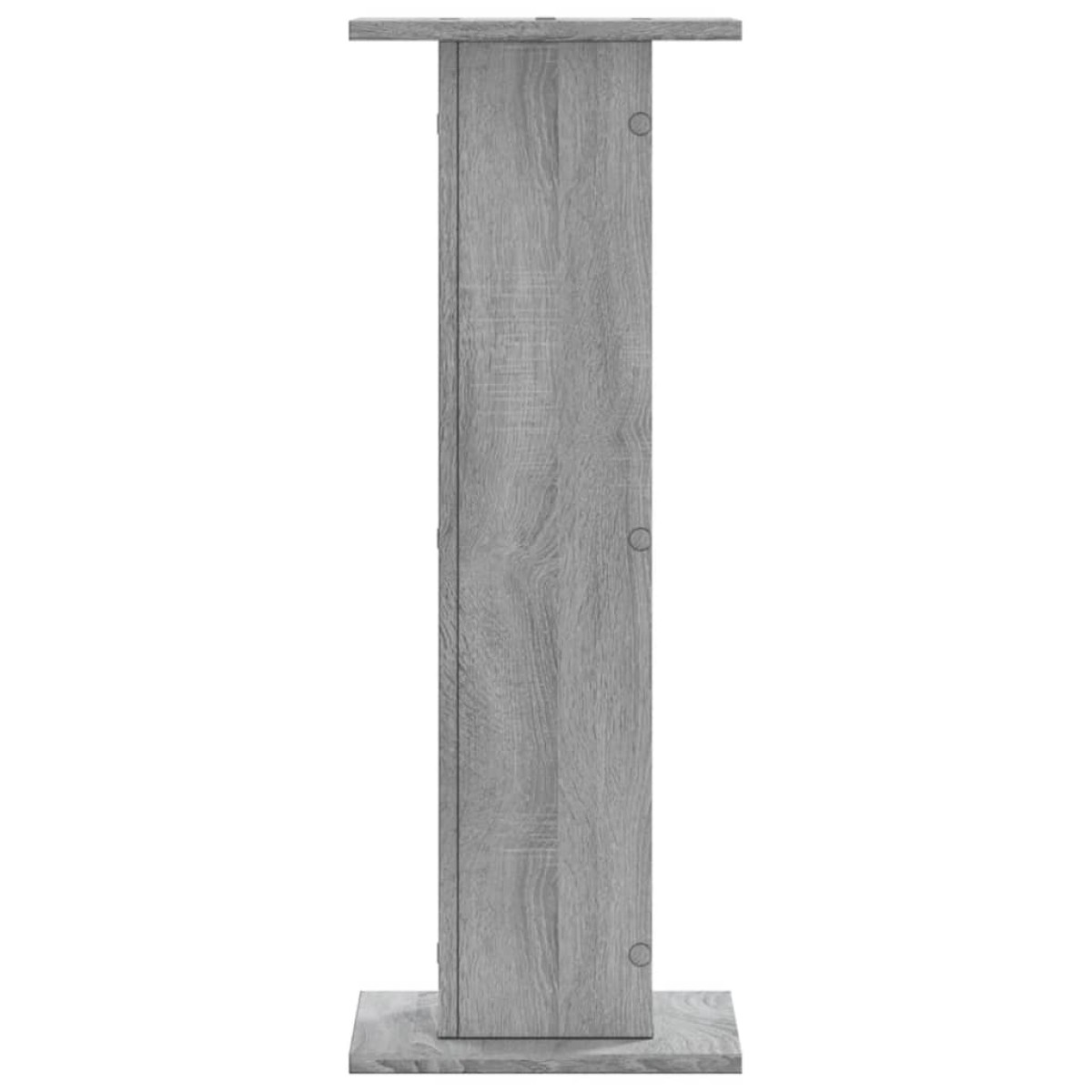 vidaXL Βάσεις Φυτών 2 Τεμ. Γκρι Sonoma 30x30x80 εκ. Επεξεργασμένο Ξύλο