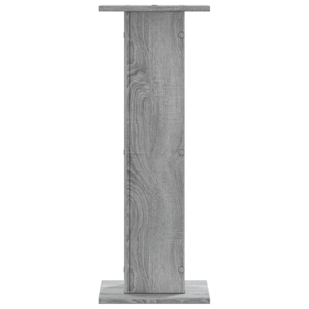 vidaXL Βάσεις Φυτών 2 Τεμ. Γκρι Sonoma 30x30x80 εκ. Επεξεργασμένο Ξύλο