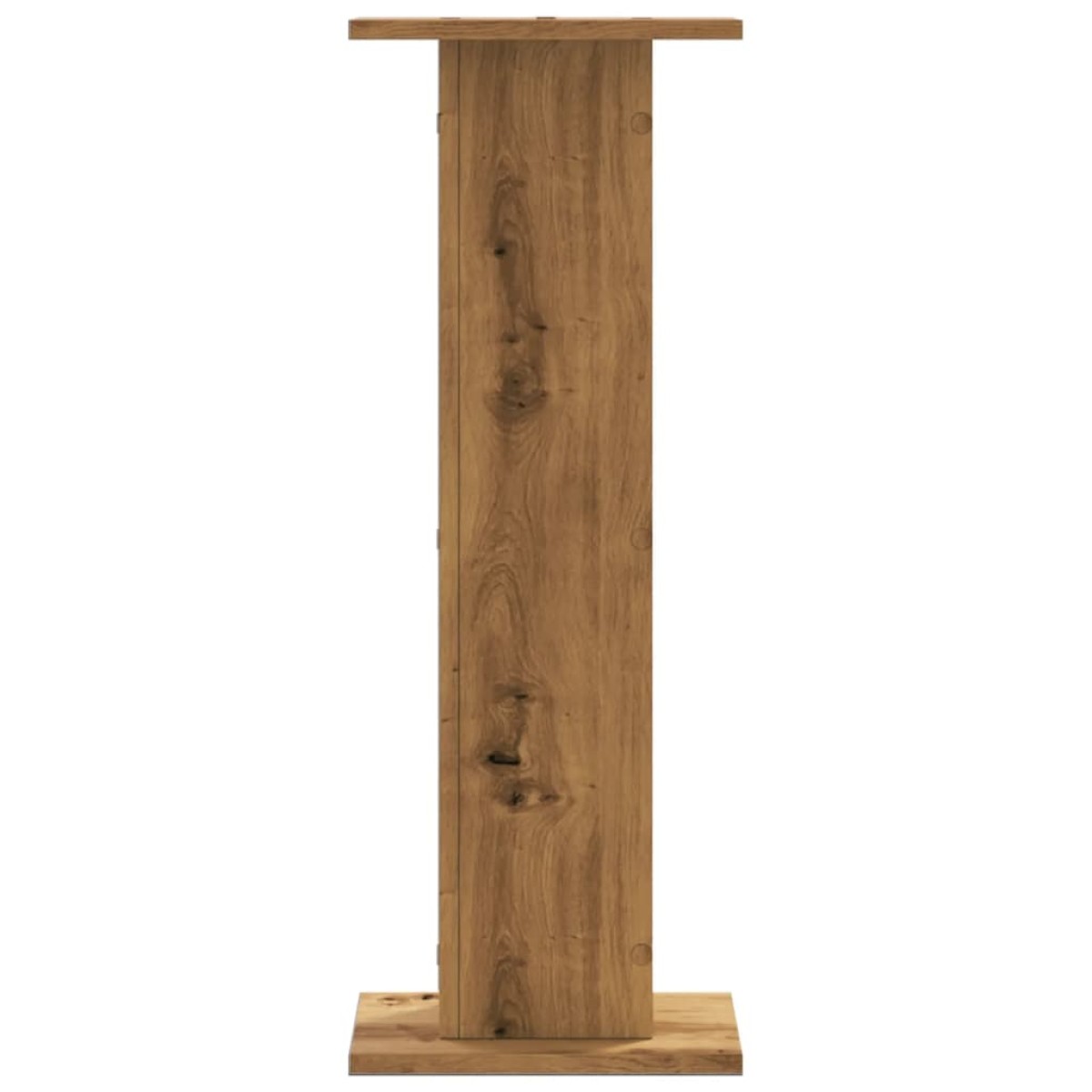 vidaXL Βάσεις Φυτών 2 τεμ. Αρτισιανή Δρυς 30x30x80 εκ. Επεξ. Ξύλο