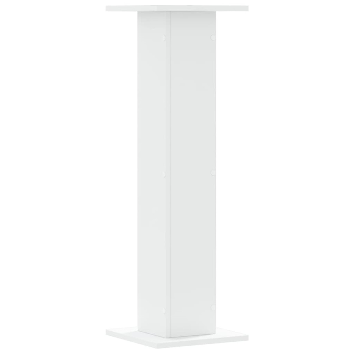vidaXL Βάσεις Φυτών 2 τεμ. Λευκές 30x30x95 εκ. από Επεξεργασμένο Ξύλο