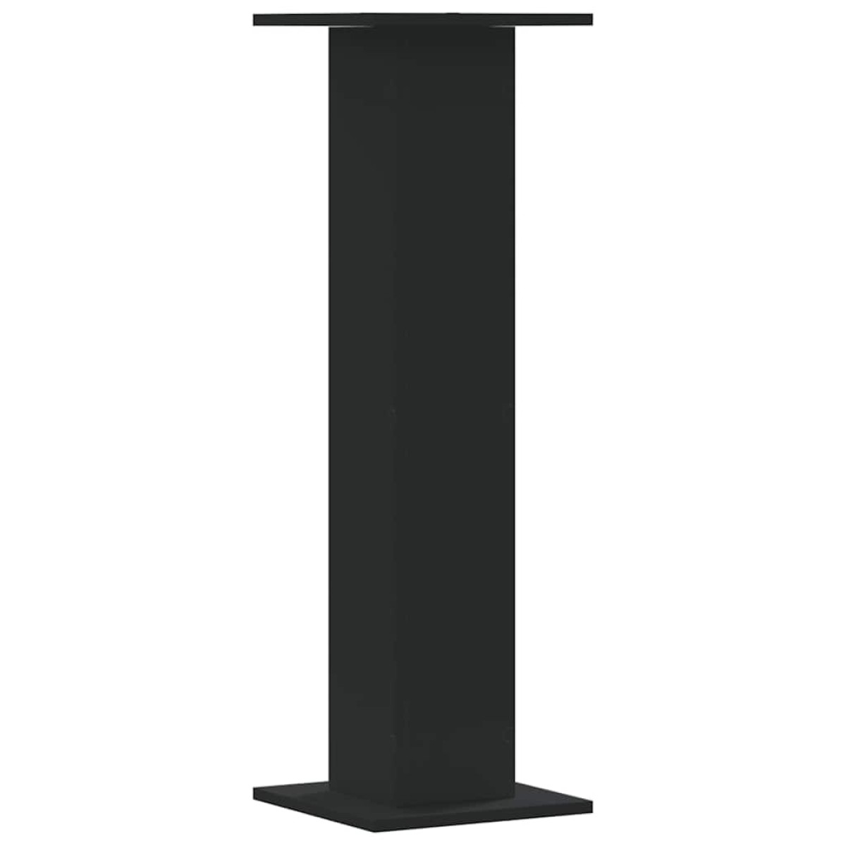 vidaXL Βάσεις Φυτών 2 τεμ. Μαύρες 30x30x95 εκ. από Επεξεργασμένο Ξύλο