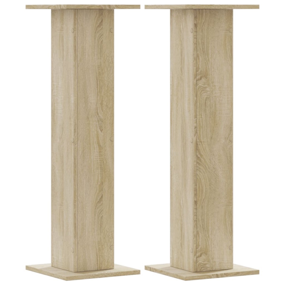 vidaXL Βάσεις Φυτών 2 Τεμ. Sonoma Δρυς 30x30x95 εκ. Επεξεργασμένο Ξύλο