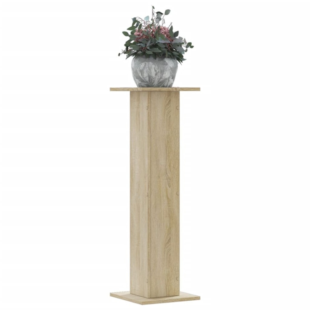 vidaXL Βάσεις Φυτών 2 Τεμ. Sonoma Δρυς 30x30x95 εκ. Επεξεργασμένο Ξύλο