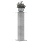 vidaXL Βάσεις Φυτών 2 τεμ. Γκρι Σκυρ. 30x30x95 εκ. Επεξεργασμένο Ξύλο