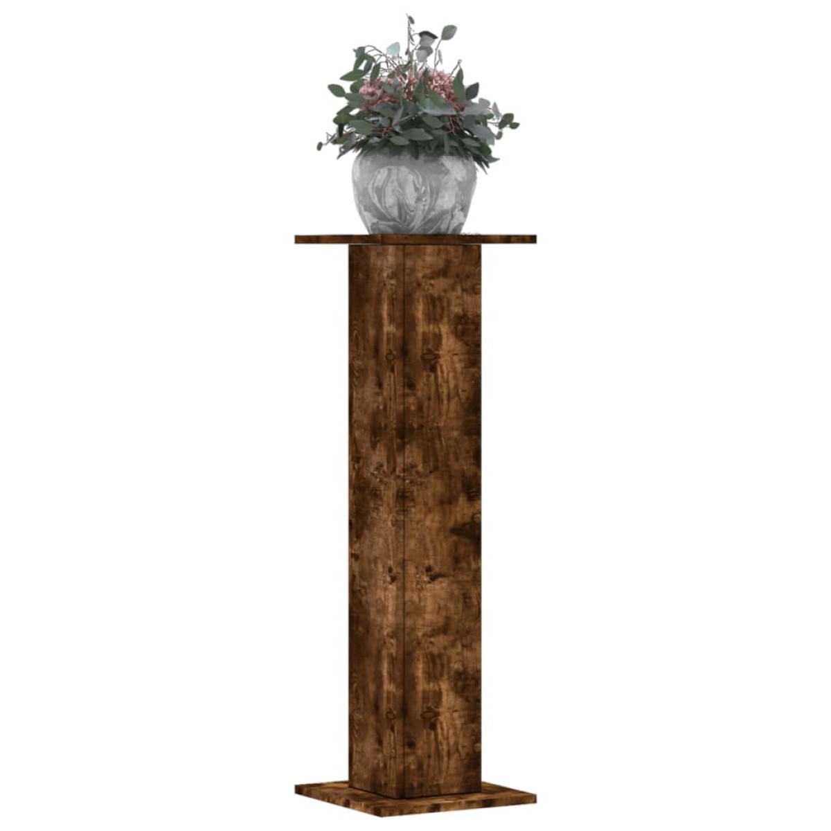 vidaXL Βάσεις Φυτών 2Τεμ. Καπνιστή Δρυς 30x30x95εκ. Επεξεργασμένο Ξύλο