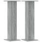 vidaXL Βάσεις Φυτών 2 τεμ. Γκρι Sonoma 30x30x95 εκ. Επεξ. Ξύλο