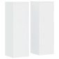 vidaXL Βάσεις Φυτών 2 τεμ. Λευκές 33x33x100 εκ. από Επεξεργασμένο Ξύλο