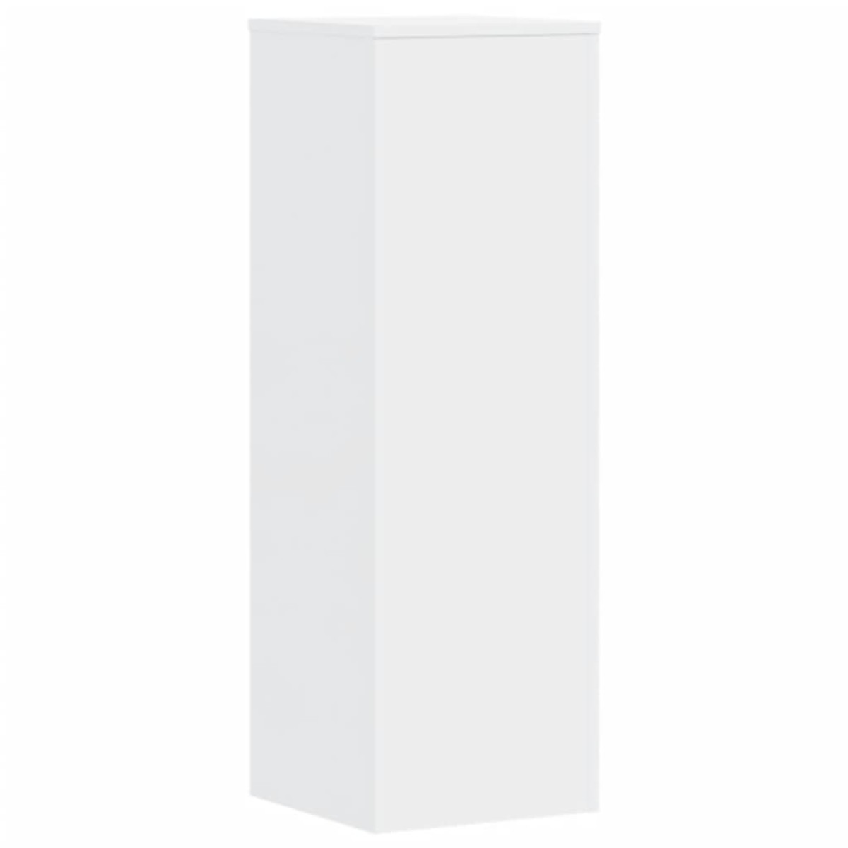vidaXL Βάσεις Φυτών 2 τεμ. Λευκές 33x33x100 εκ. από Επεξεργασμένο Ξύλο