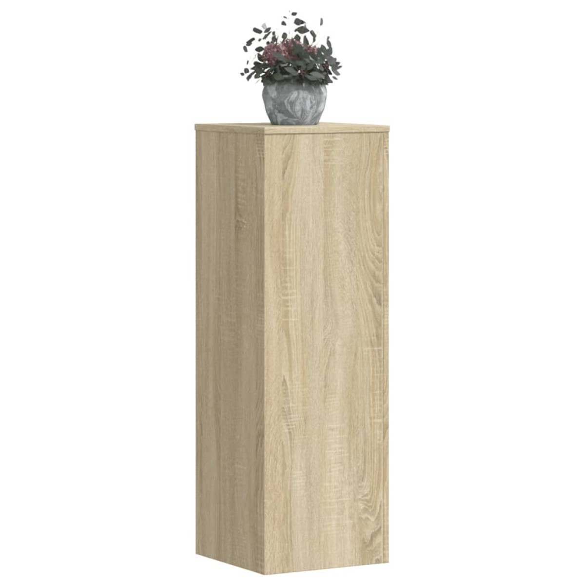 vidaXL Βάσεις Φυτών 2 Τεμ. Sonoma Δρυς 33x33x100εκ. Επεξεργασμένο Ξύλο