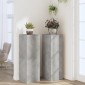 vidaXL Βάσεις Φυτών 2 τεμ. Γκρι Σκυρ. 33x33x100 εκ. Επεξεργασμένο Ξύλο