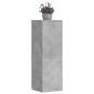 vidaXL Βάσεις Φυτών 2 τεμ. Γκρι Σκυρ. 33x33x100 εκ. Επεξεργασμένο Ξύλο