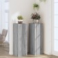 vidaXL Βάσεις Φυτών 2 Τεμ. Γκρι Sonoma 33x33x100εκ. Επεξεργασμένο Ξύλο