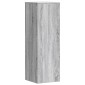 vidaXL Βάσεις Φυτών 2 Τεμ. Γκρι Sonoma 33x33x100εκ. Επεξεργασμένο Ξύλο