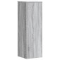 vidaXL Βάσεις Φυτών 2 Τεμ. Γκρι Sonoma 33x33x100εκ. Επεξεργασμένο Ξύλο