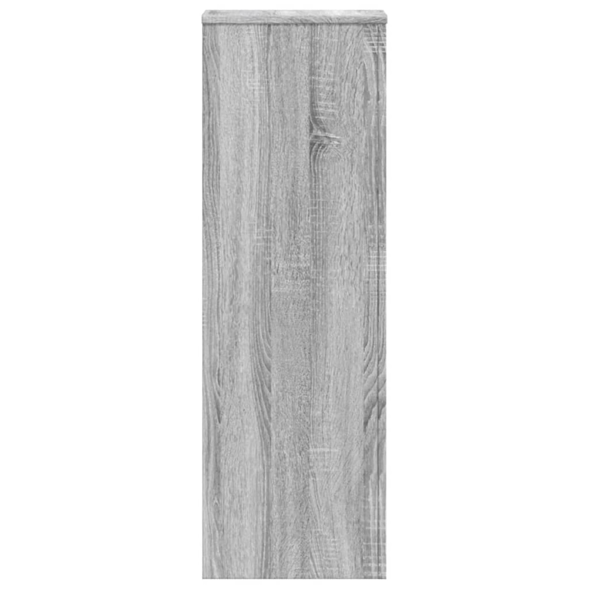 vidaXL Βάσεις Φυτών 2 Τεμ. Γκρι Sonoma 33x33x100εκ. Επεξεργασμένο Ξύλο