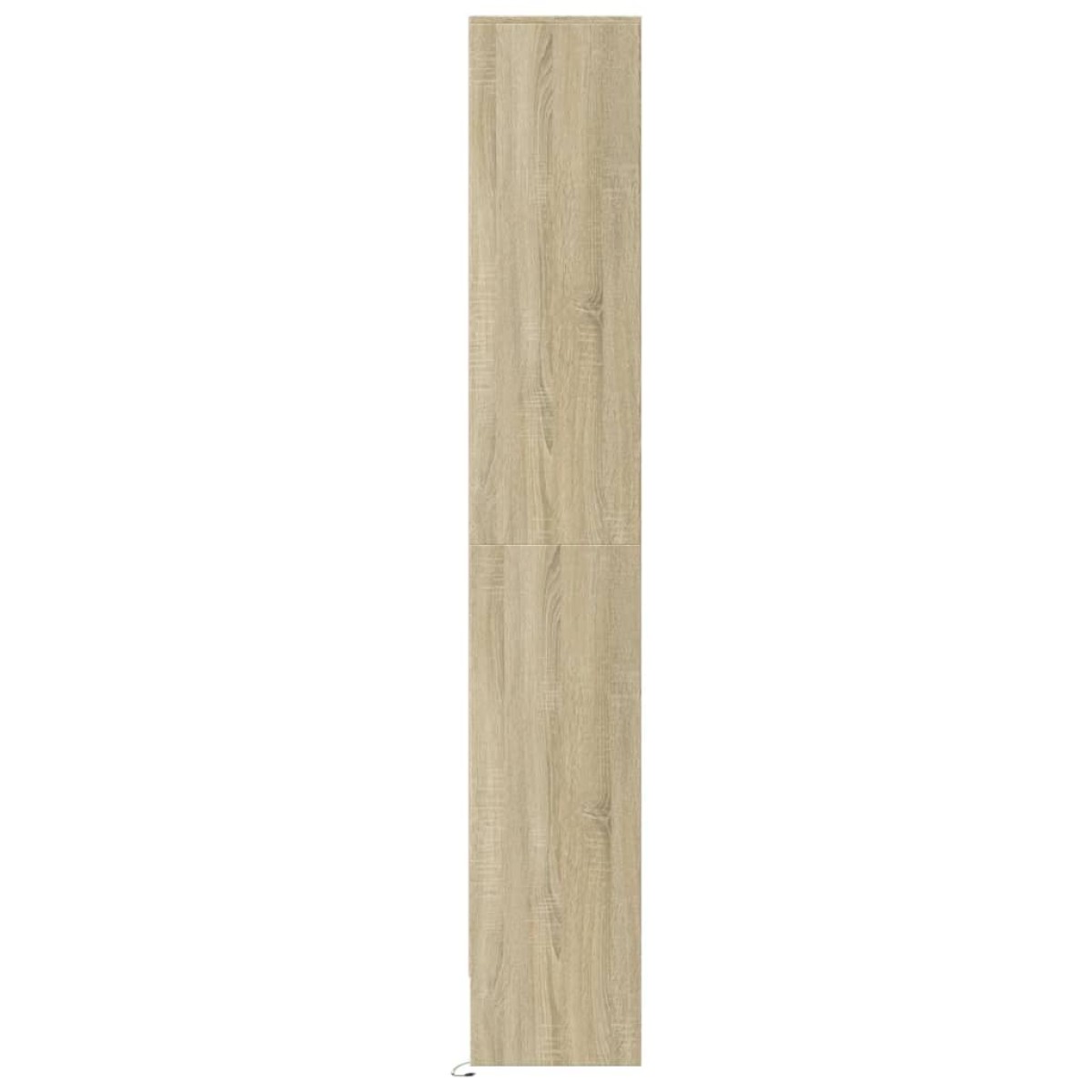 vidaXL Ντουλάπι με LED Δρυς 69x32,5x200 εκ. από Επεξεργασμένο Ξύλο
