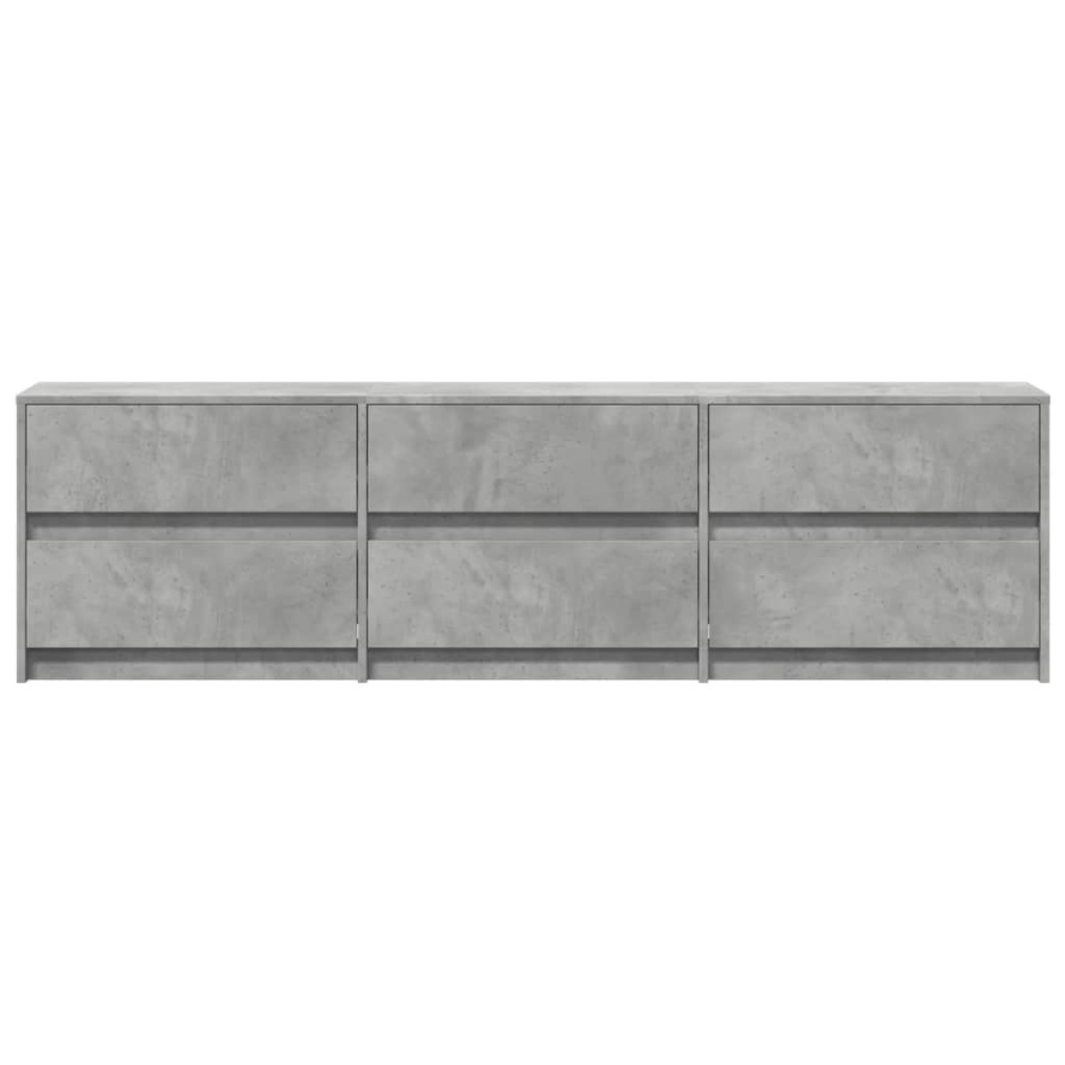 vidaXL Έπιπλο Τηλεόρασης με LED Γκρι Σκυρ. 180x34x50 εκ. Επεξ. Ξύλο