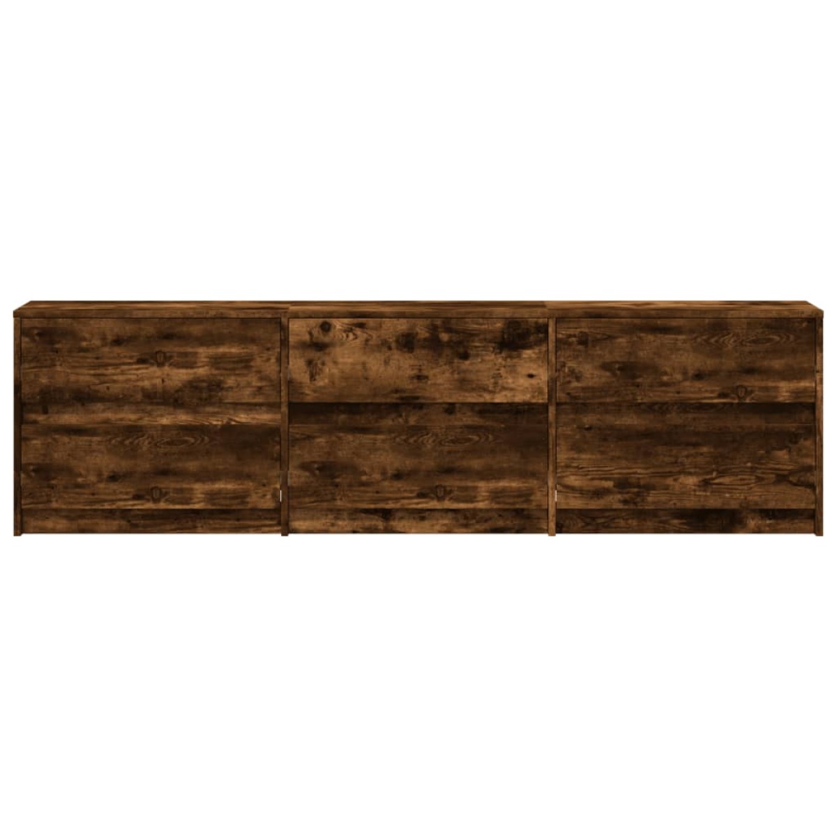 vidaXL Έπιπλο Τηλεόρασης με LED Καπνιστή Δρυς 180x34x50 εκ. Επεξ. Ξύλο