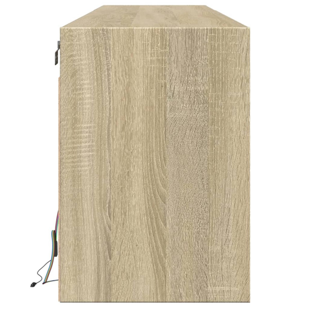 vidaXL Έπιπλο Τοίχου Τηλεόρασης με LED Sonoma Δρυς 180x31x45 εκ.