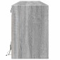 vidaXL Έπιπλο Τοίχου Τηλεόρασης με LED Γκρι Sonoma 180x31x45 εκ.