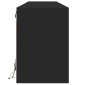 vidaXL Ντουλάπι Τηλεόρασης με LED Μαύρο 180x31x45 εκ.