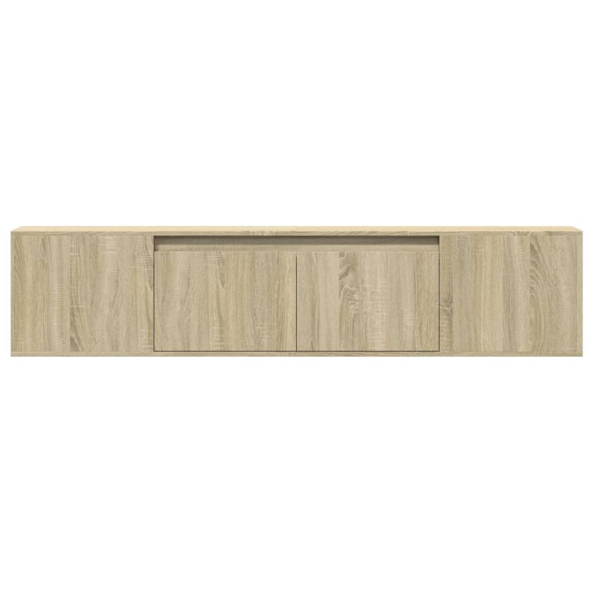vidaXL Έπιπλο Τοίχου Τηλεόρασης με LED Sonoma Δρυς 180x31x39,5 εκ.