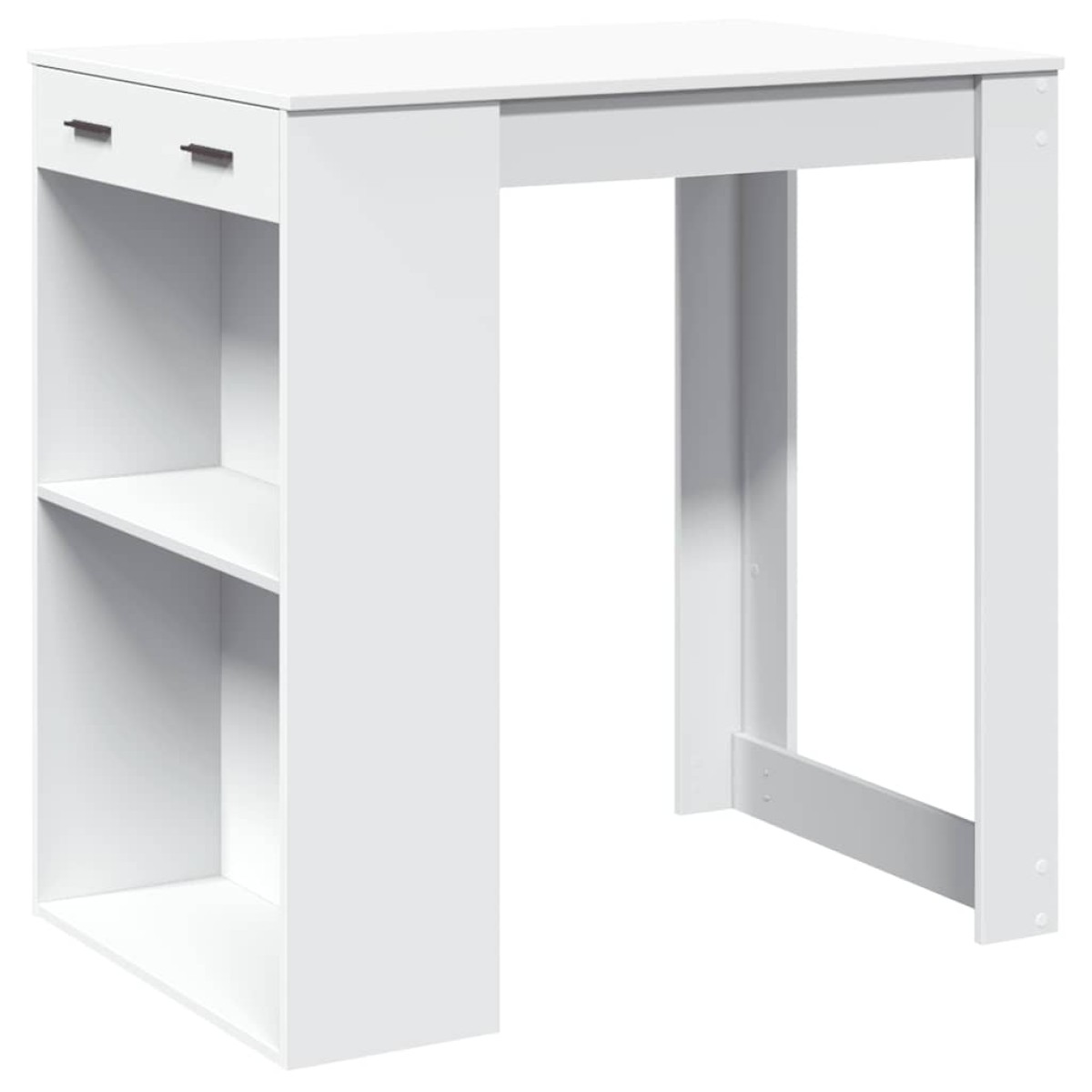 vidaXL Τραπέζι Μπαρ Λευκό 102x70x103,5εκ. Επεξεργ. Ξύλο
