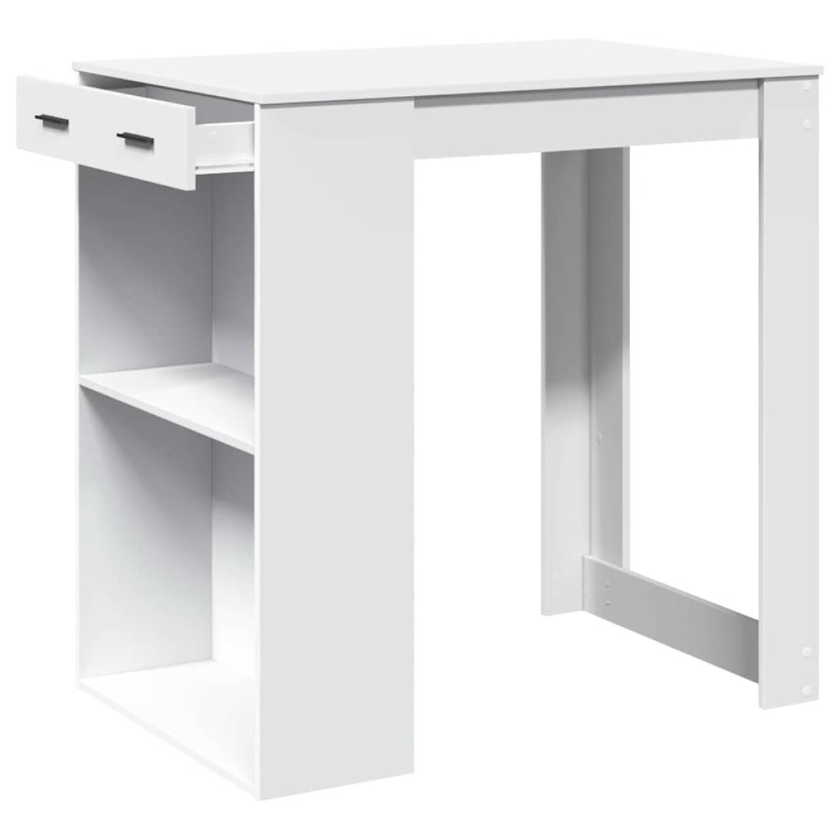 vidaXL Τραπέζι Μπαρ Λευκό 102x70x103,5εκ. Επεξεργ. Ξύλο