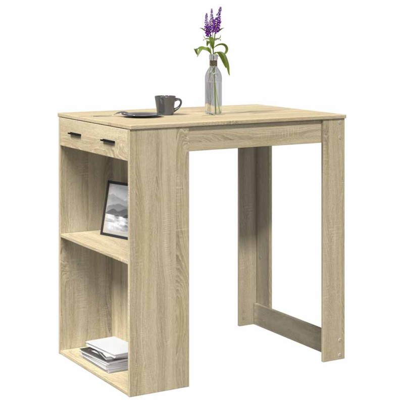 vidaXL Τραπέζι Μπαρ Sonoma Δρυς 102x70x103,5 εκ. Επεξεργ. Ξύλο