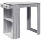 vidaXL Τραπέζι Μπαρ Γκρι Sonoma 102x70x103,5 εκ. Επεξεργ. Ξύλο