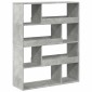 vidaXL Βιβλιοθήκη Γκρι Σκυροδέματος 100x33x125,5 εκ. Επεξεργ. Ξύλο