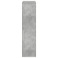 vidaXL Βιβλιοθήκη Γκρι Σκυροδέματος 100x33x125,5 εκ. Επεξεργ. Ξύλο
