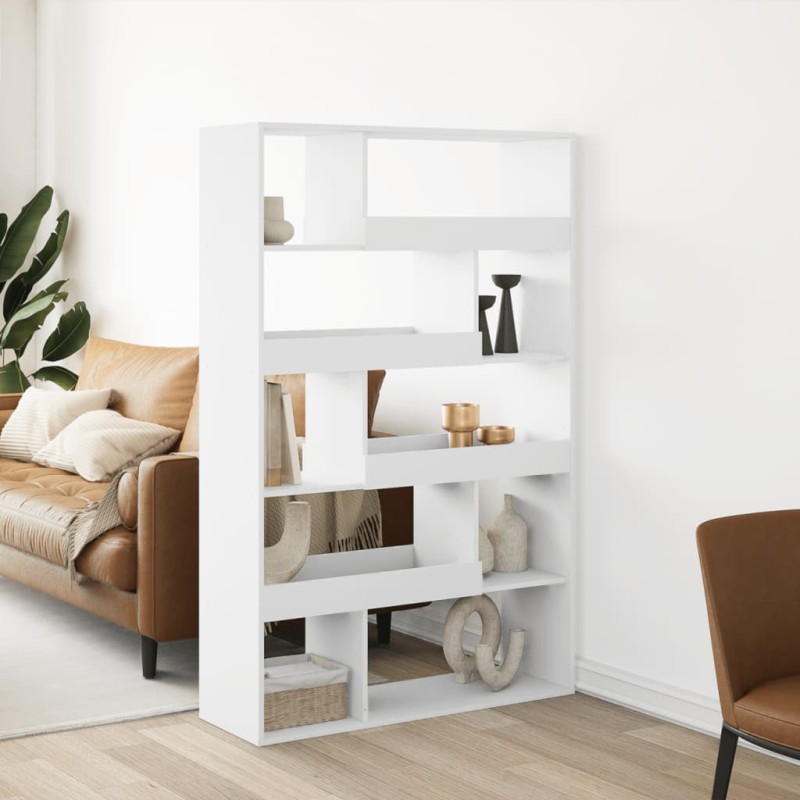 vidaXL Βιβλιοθήκη Λευκή 100x33x156,5 εκ. από Επεξεργασμένο Ξύλο